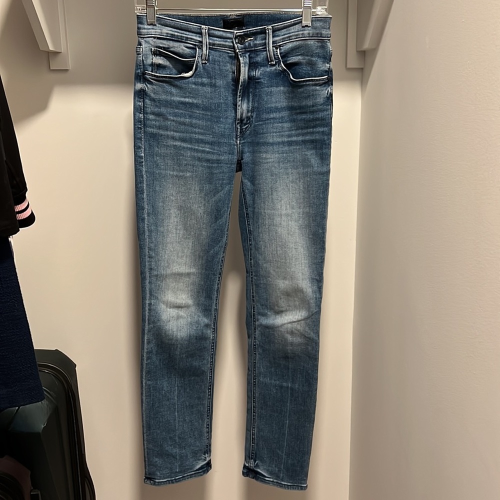 Mother Mid Rise Dazzler Ankle in We the Animals size 26